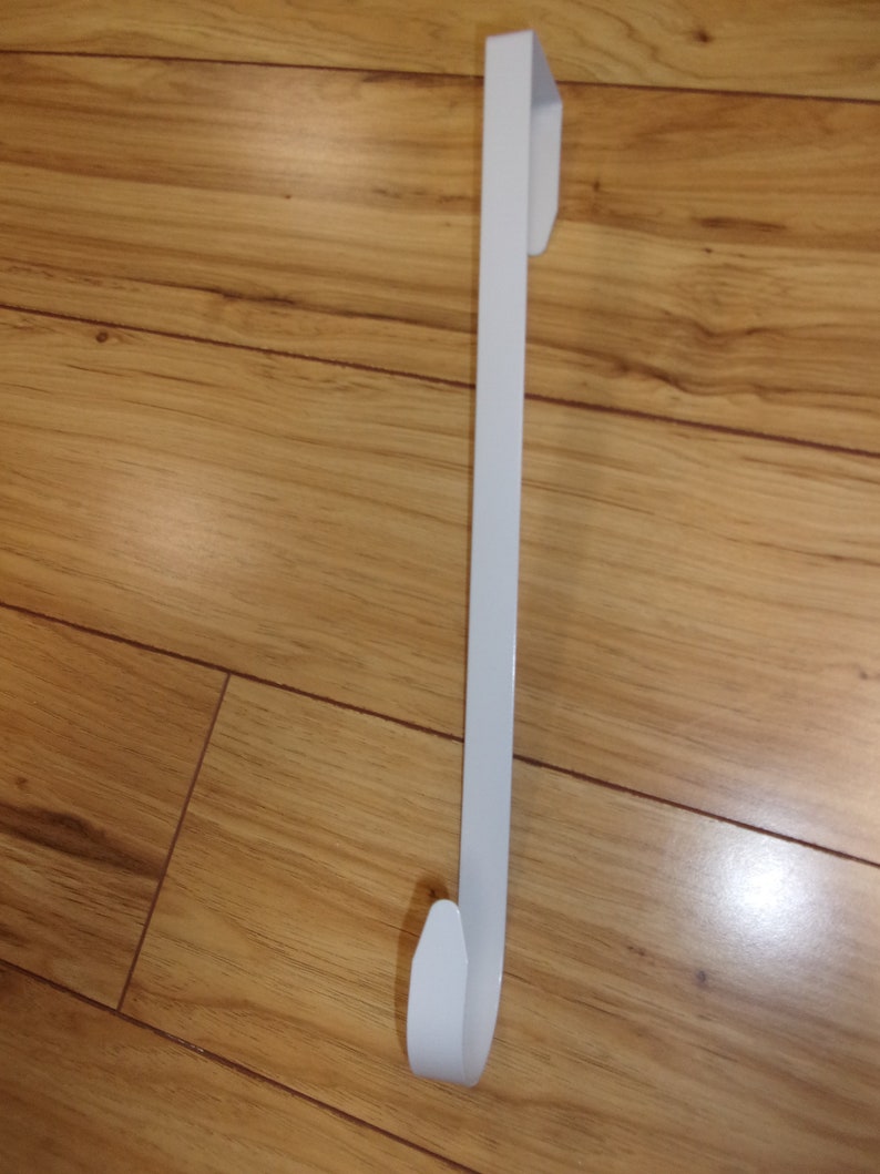 White Metal Wreath Hanger Over the Door Wreath Hanger White Etsy