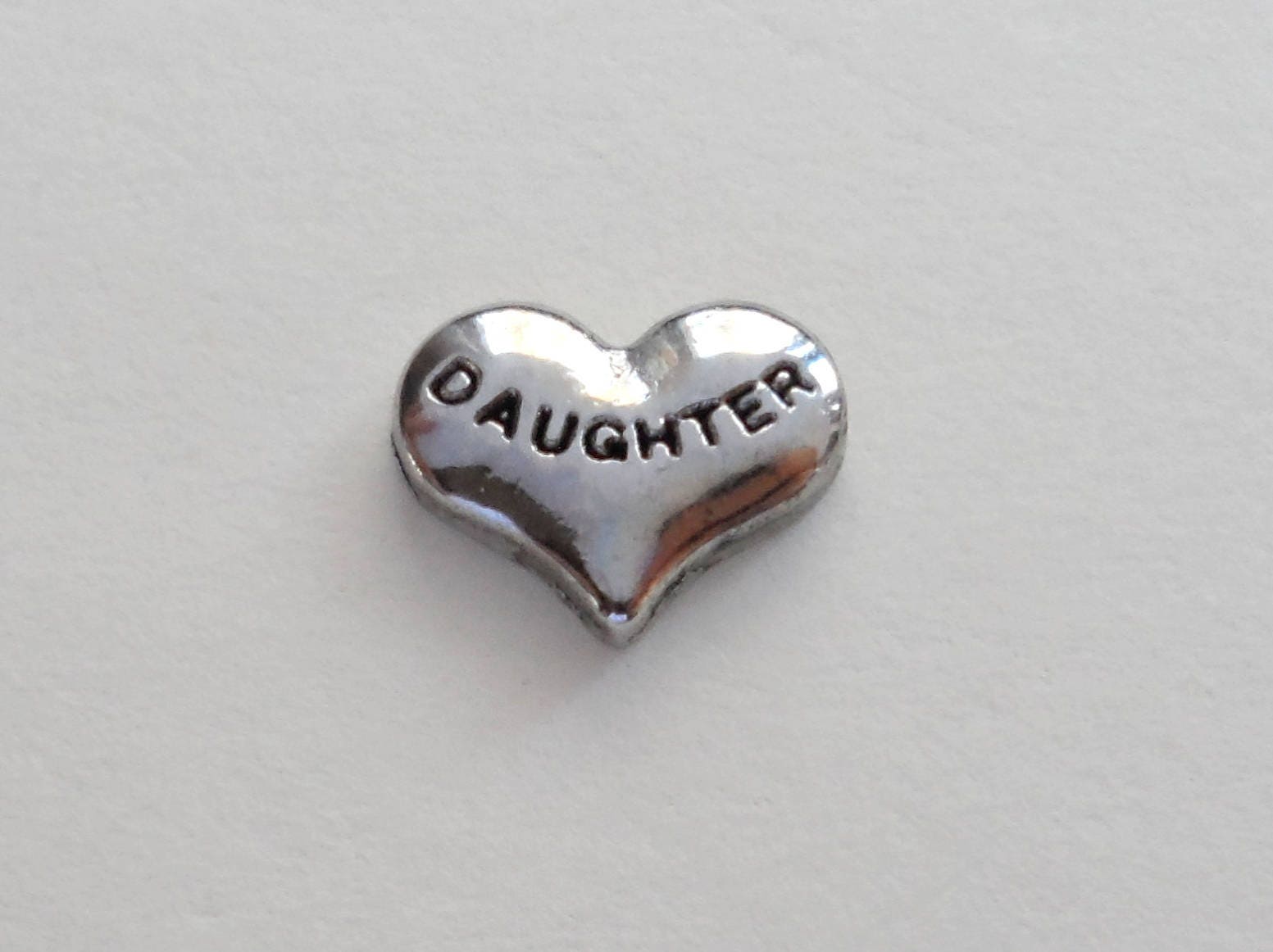 Floating Locket Charm For Daughter - Tiny Keepsake Jewelry Piece