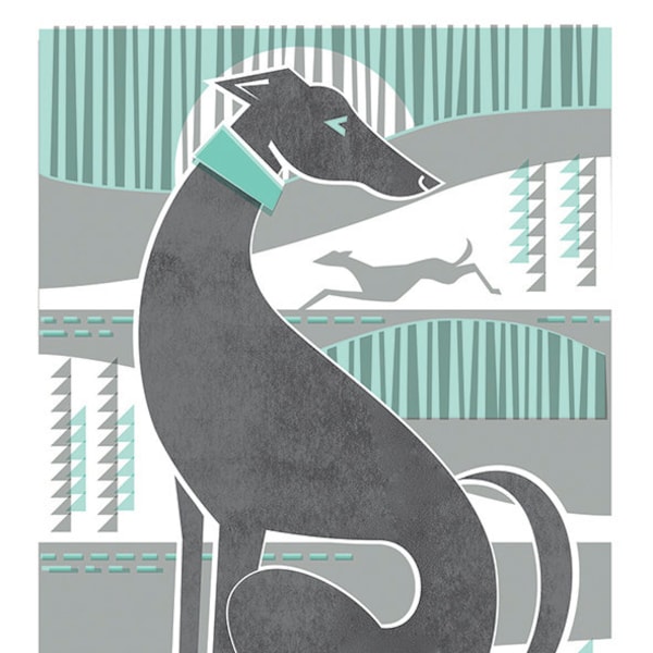 Sighthound giclée print