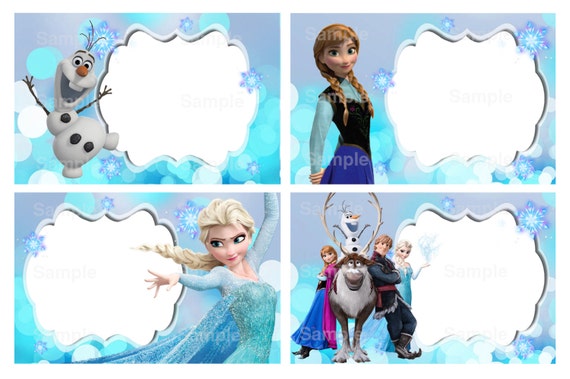 Disney Frozen Editable Label Etsy Disney Frozen Editable Label Etsy