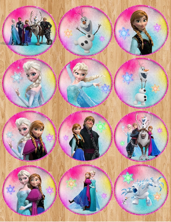 disney frozen disney frozen birthday printable stickers etsy
