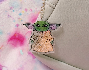 Baby Yoda Acrylic Keychain