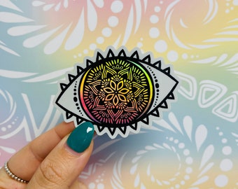 Misprinted Holo Eye Sticker (WATERPROOF)