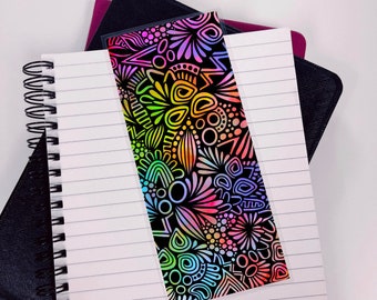 Rainbow Doodle Bookmark
