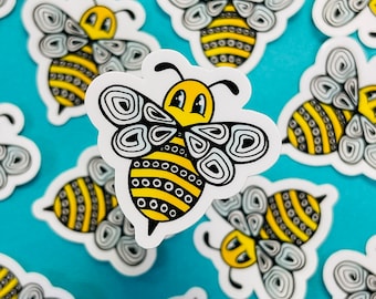 Mini Brita the Bee Sticker (WATERPROOF)