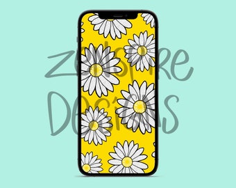 Yellow Daisy Phone Wallpaper