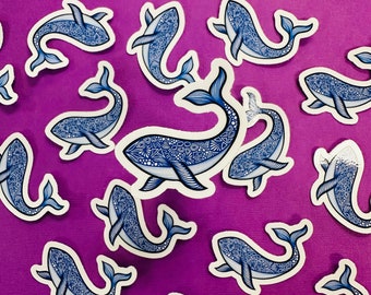 Mini New Whale Sticker (WATERPROOF)