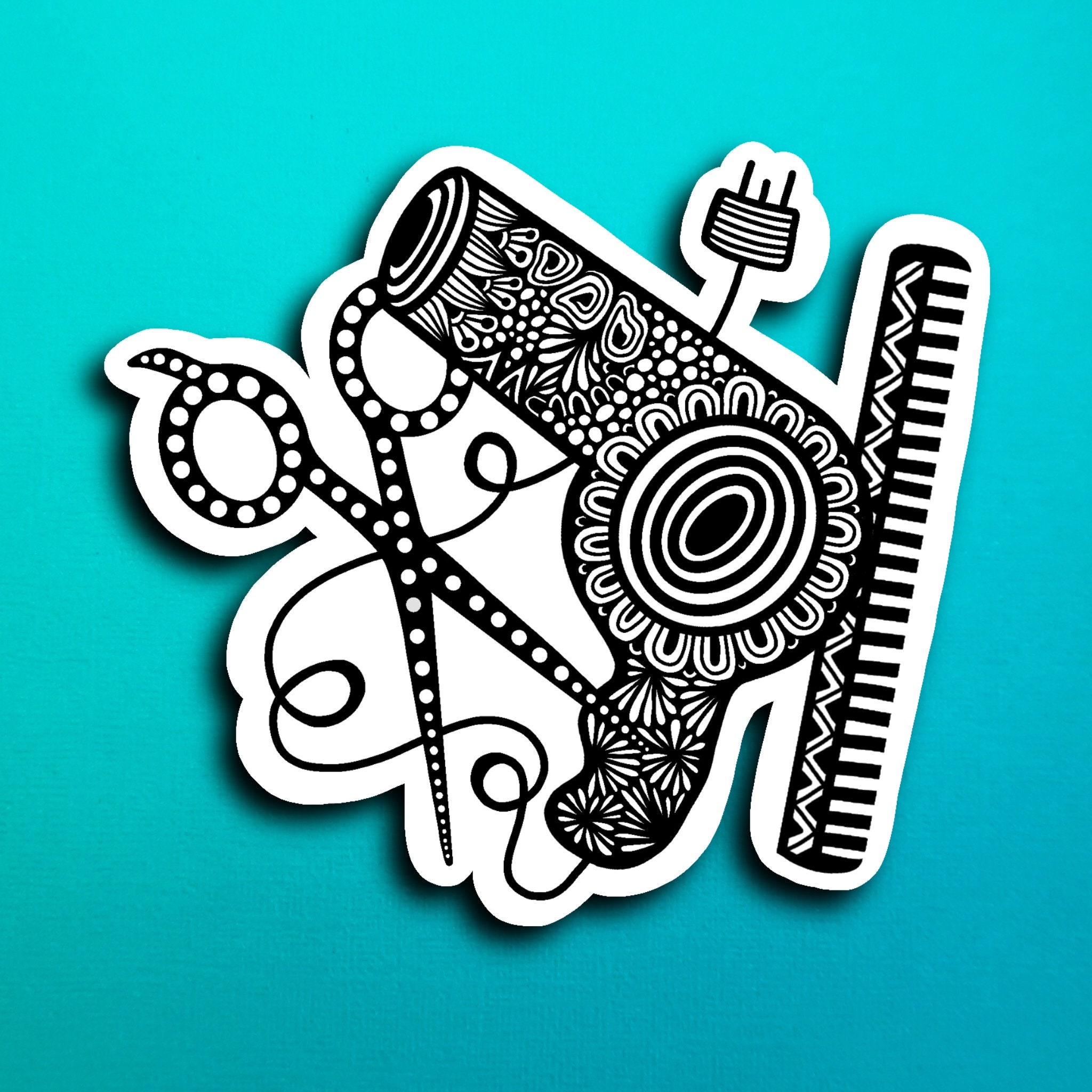 Hair Stylist Sticker (WATERPROOF)