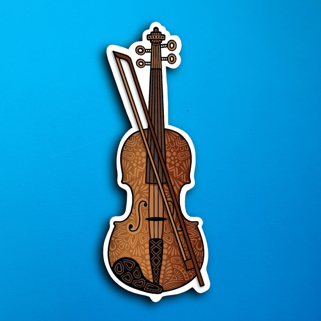 Violin Sticker WATERPROOF Etsy