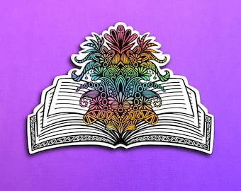 Blooming Pages Sticker (WATERPROOF)