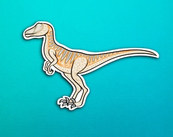 Velociraptor Dinosaur Sticker (WATERPROOF)