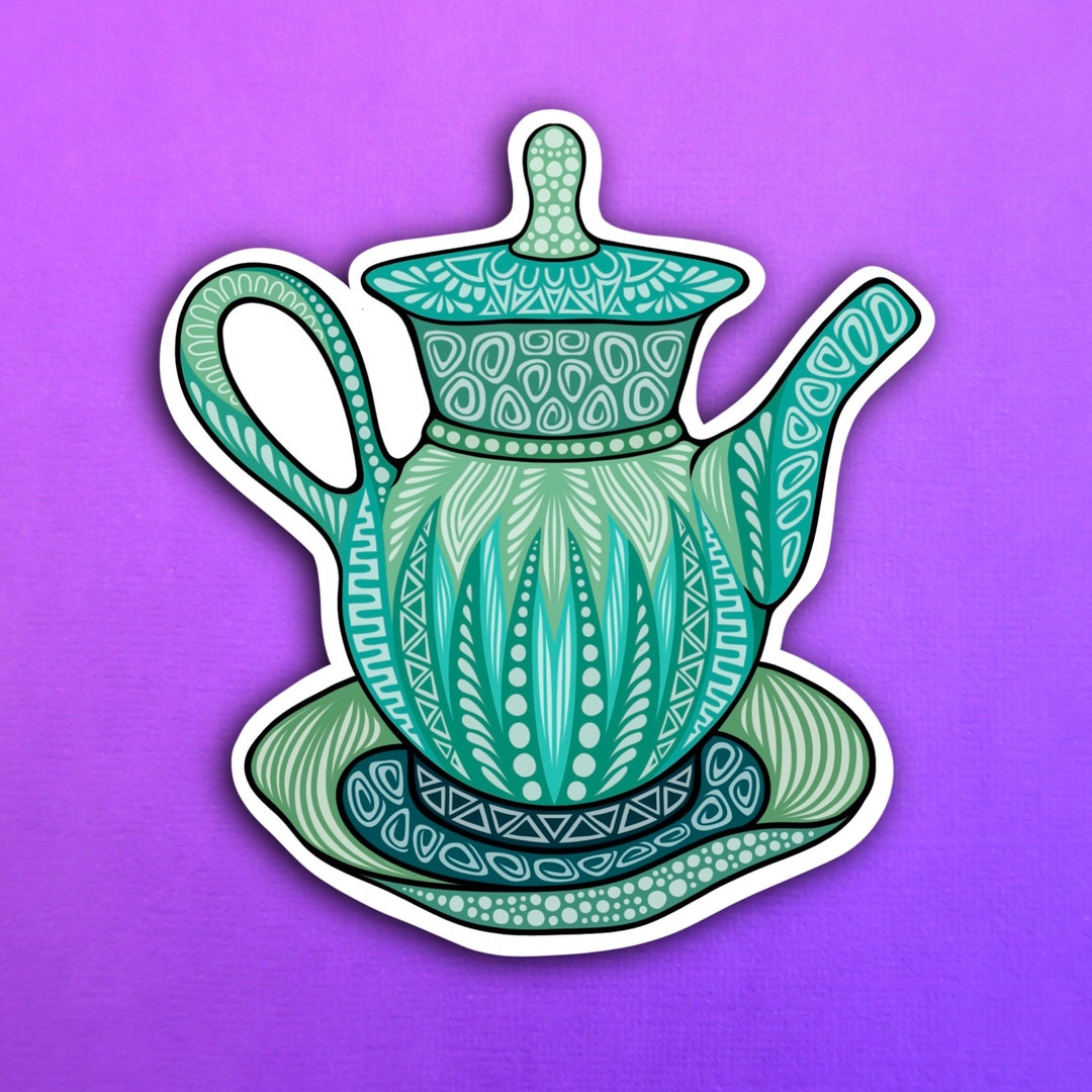 Ceramic Teapot Sticker WATERPROOF Etsy