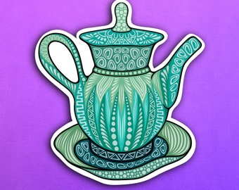 Ceramic Teapot Sticker (WATERPROOF)