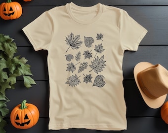 Cream Fall Leaves T-shirt!