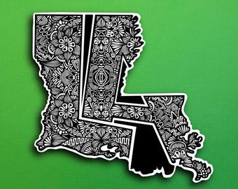 State Louisiana Sticker (WATERPROOF)