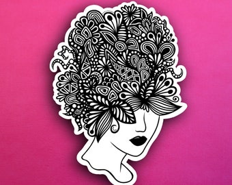 Floral Hair Sticker (WATERPROOF)