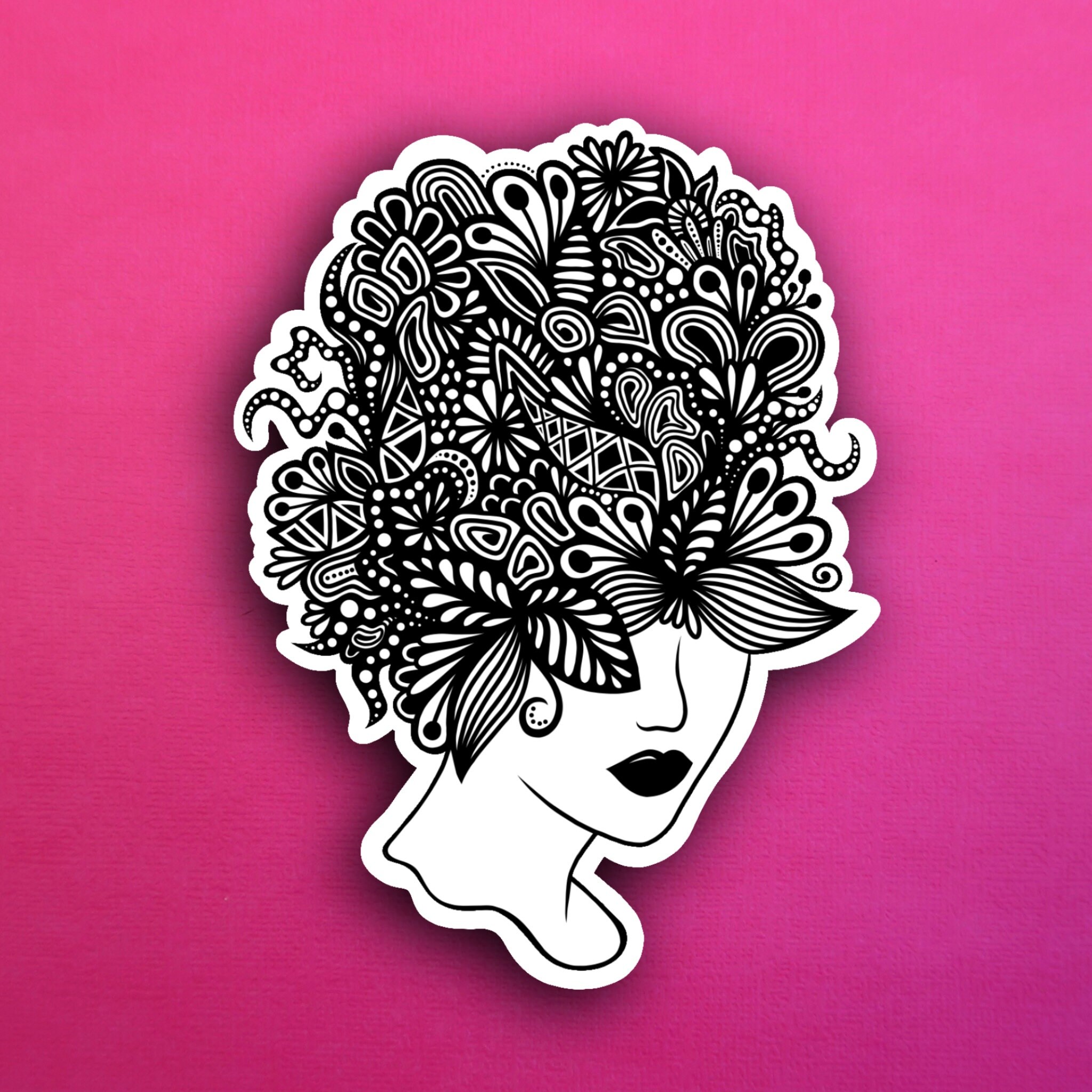 Floral Hair Sticker (WATERPROOF)