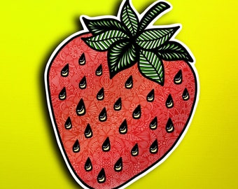 Strawberry Sticker (WATERPROOF)