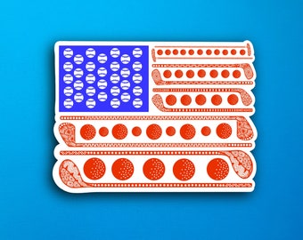 Golf Flag Sticker (WATERPROOF)