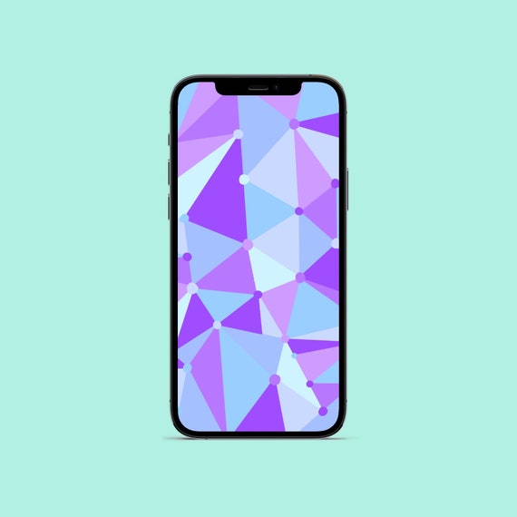 Purple Triangle Phone Wallpaper