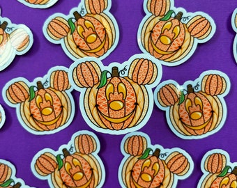 Mini Pumpkin Ears Sticker (WATERPROOF)