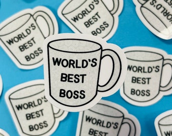 Mini Worlds Best Boss Sticker (WATERPROOF)