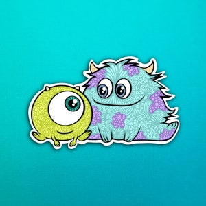 Baby Mike and Sulley Sticker (WATERPROOF)