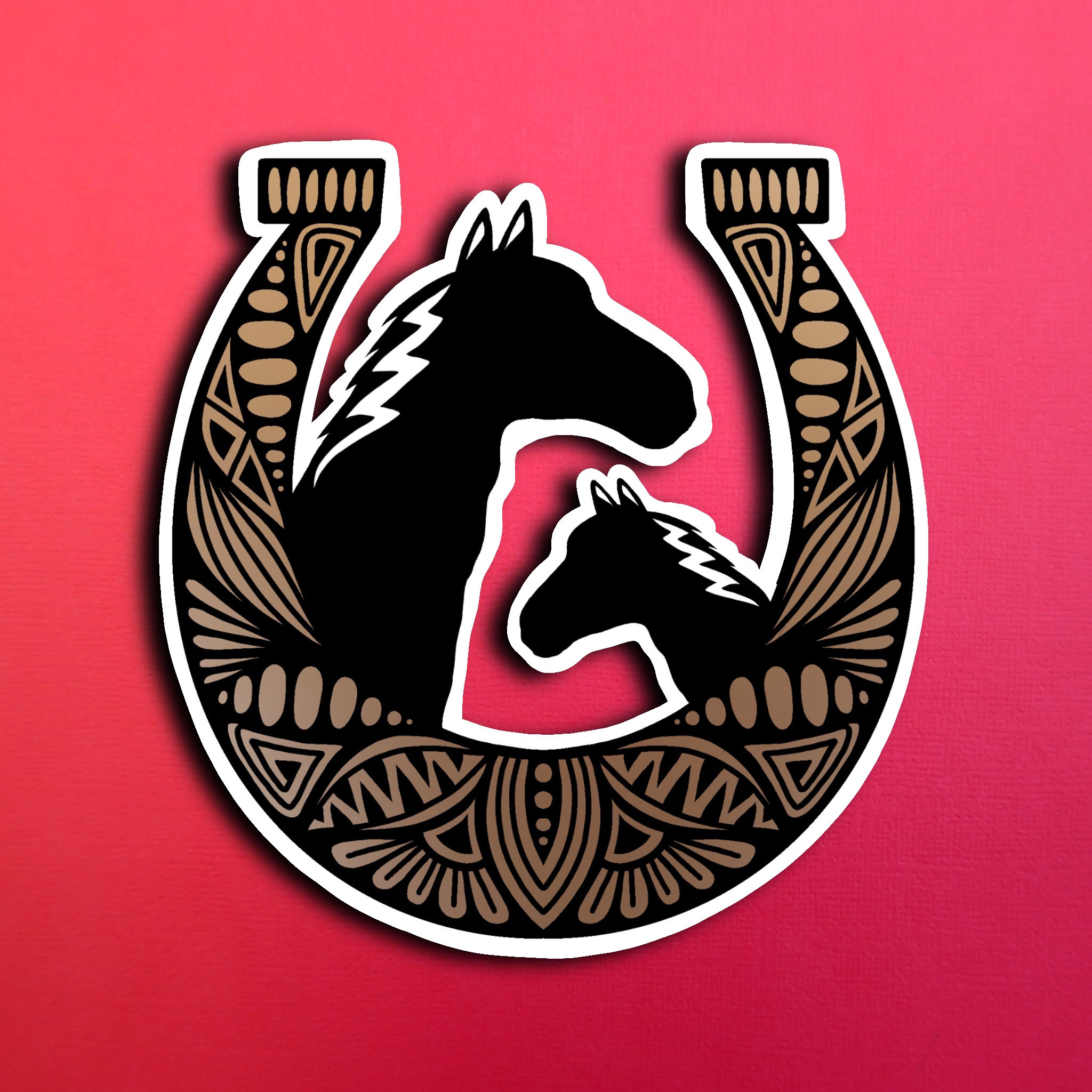 Horse Shoe Sticker (WATERPROOF)