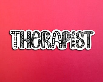 Therapist Sticker (WATERPROOF)