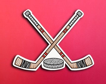 Hockey Sticker (WATERPROOF)