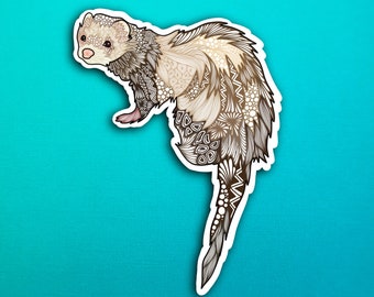 Bandit the ferret Sticker (WATERPROOF)