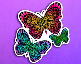 Butterfly Garden Sticker (WATERPROOF)