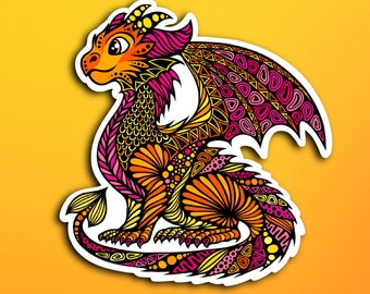 Ember the Dragon Sticker (WATERPROOF)