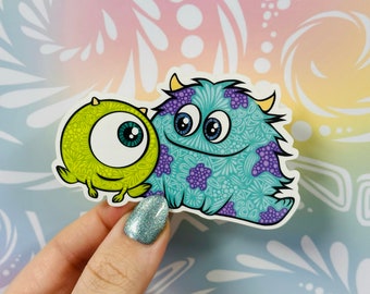 Misprinted Baby Mike and Sulley Sticker (WATERPROOF)