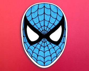 Blue Spider-Man Sticker (WATERPROOF)
