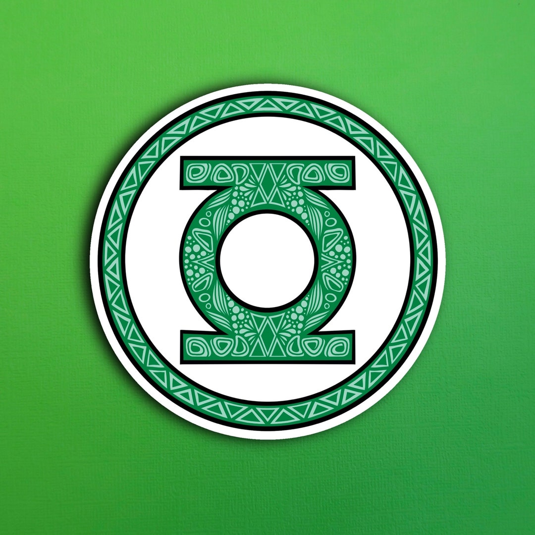 Green Lantern Sticker WATERPROOF Etsy