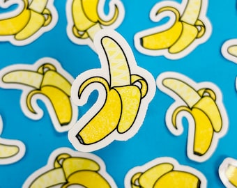 Mini Banana Sticker (WATERPROOF)