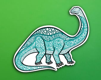 Brontosaurus Dinosaur Sticker (WATERPROOF)