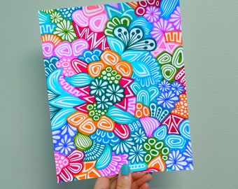 Colorful Doodle Print