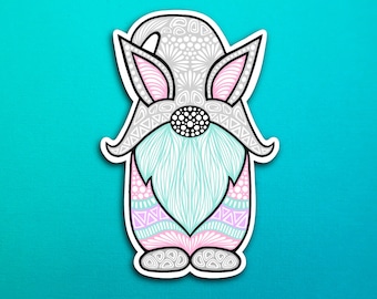 Bunny Gnome Sticker (WATERPROOF)