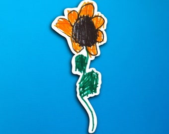 Eli's Sunny the Sunflower Sticker (WATERPROOF)