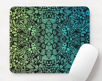 Teal Zen Mouse Pad