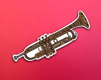 Trumpet Sticker (WATERPROOF)