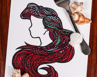 Sea Hair Print
