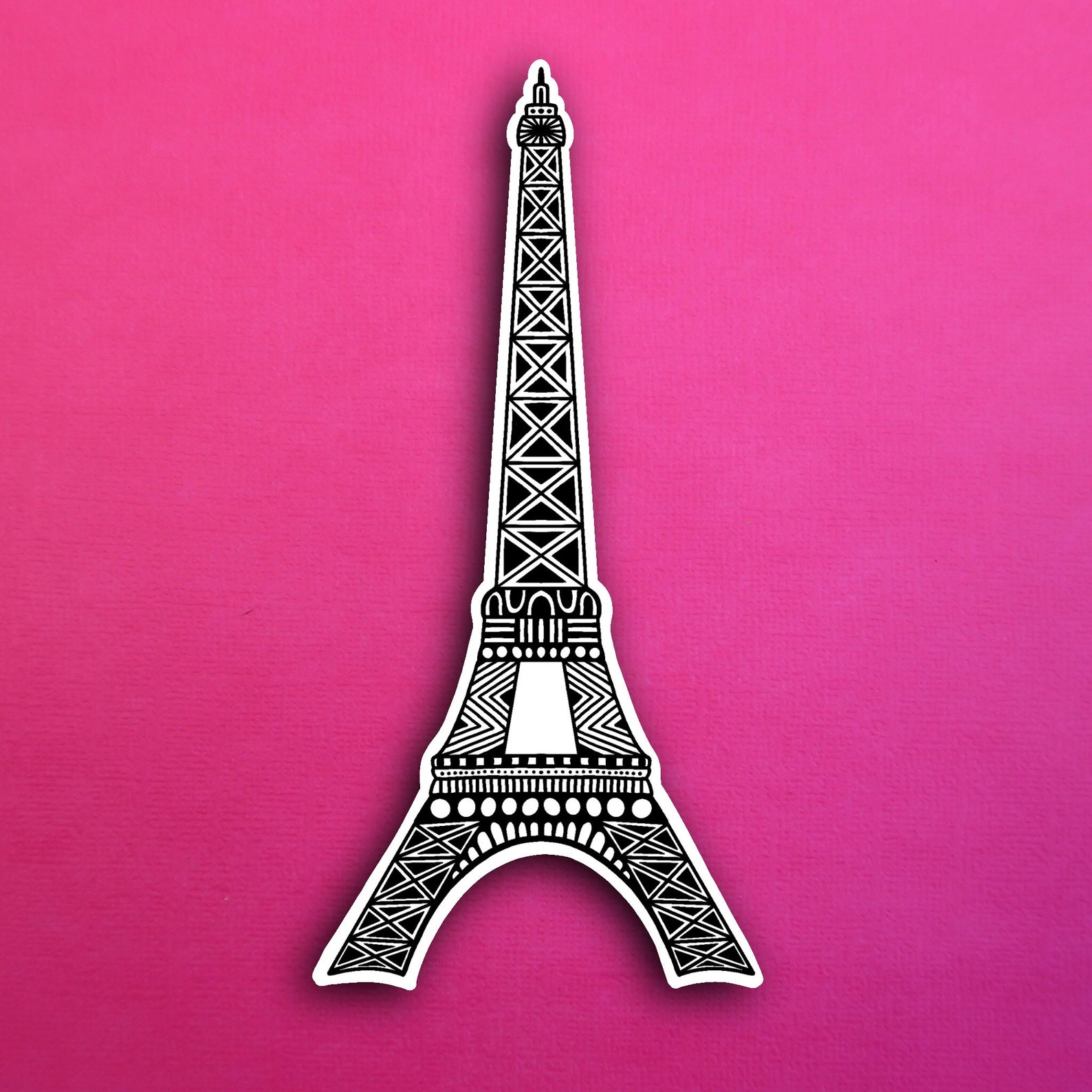 Eiffel Tower Sticker WATERPROOF Etsy