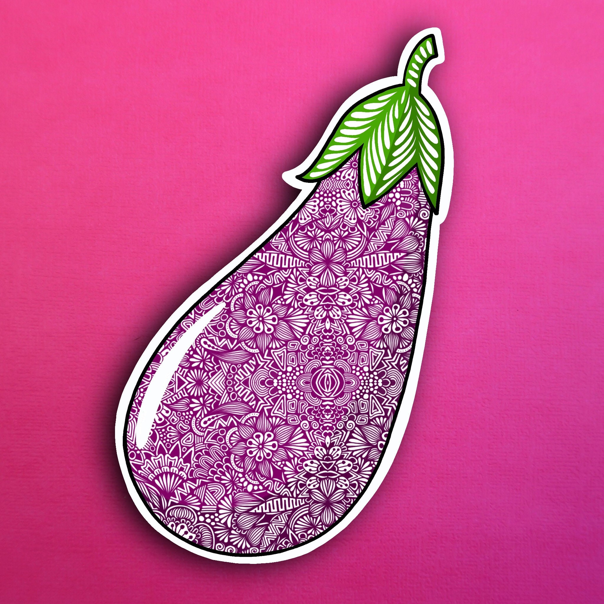 Eggplant Sticker (WATERPROOF)