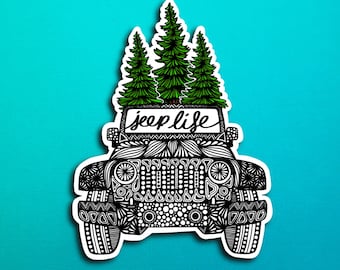 Jeep Life Sticker (WATERPROOF)