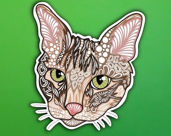 Greenie the Cat Sticker (WATERPROOF)