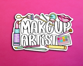 Makeup Artist Collage Sticker (WATERPROOF)