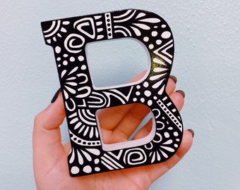 Small Custom Hand Painted Wooden Letter A-Z